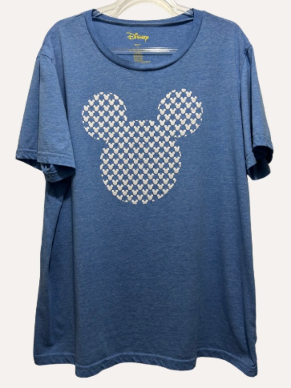 Disney Blue Mickey Mouse Silhouette Graphic Tee – Size 3X